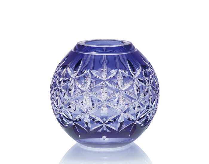 クリスタルガラス　切子　花瓶