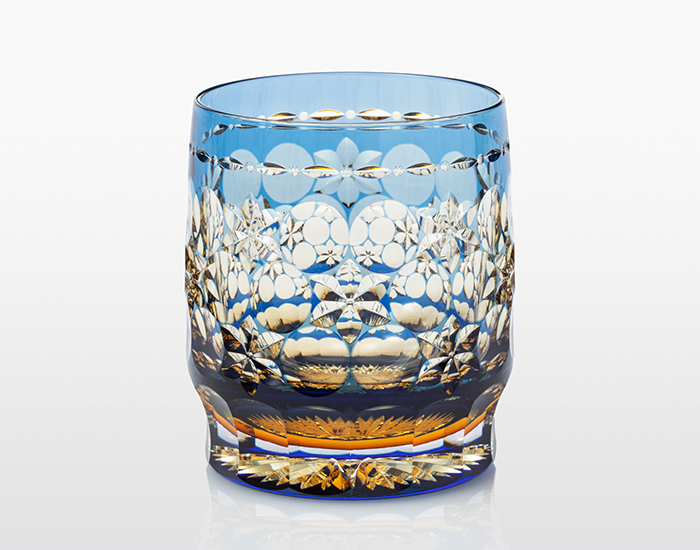 Whiskey Glass, Edo Kiriko Kasaneirome 
