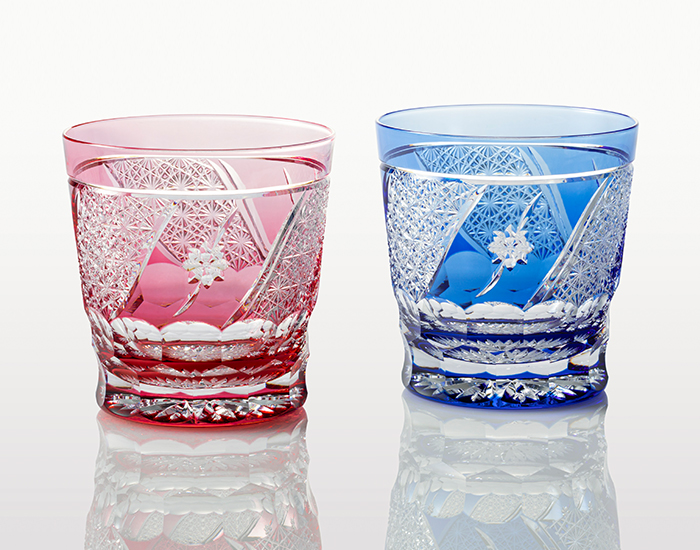 8.3 Ounces Whisky Glass for Beverage,Cognac,Vodak Hand Carved Japanese Edo  Kiriko Crystal Glasses